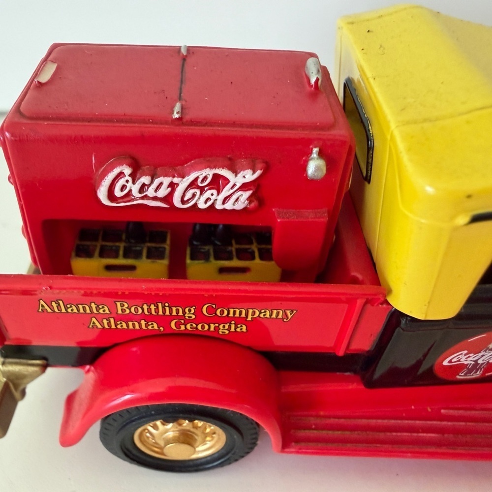 Coca Cola Vintage Delivery Truck - Red, Yellow, Black, and Gold - Picture 5 of 9
